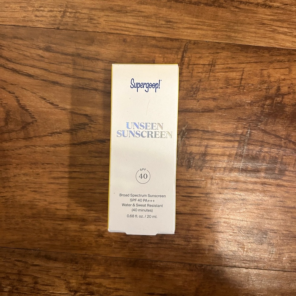 Brand new in box Supergoop! “UNSEEN SUNSCREEN”